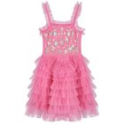 Girls Pink Tulle Dress, 1, hi-res