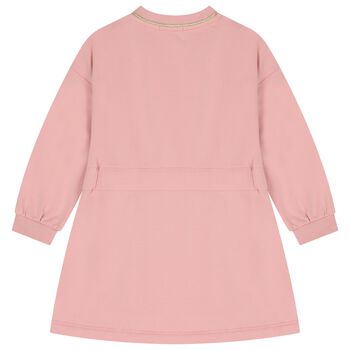 Girls Pink Logo Dress