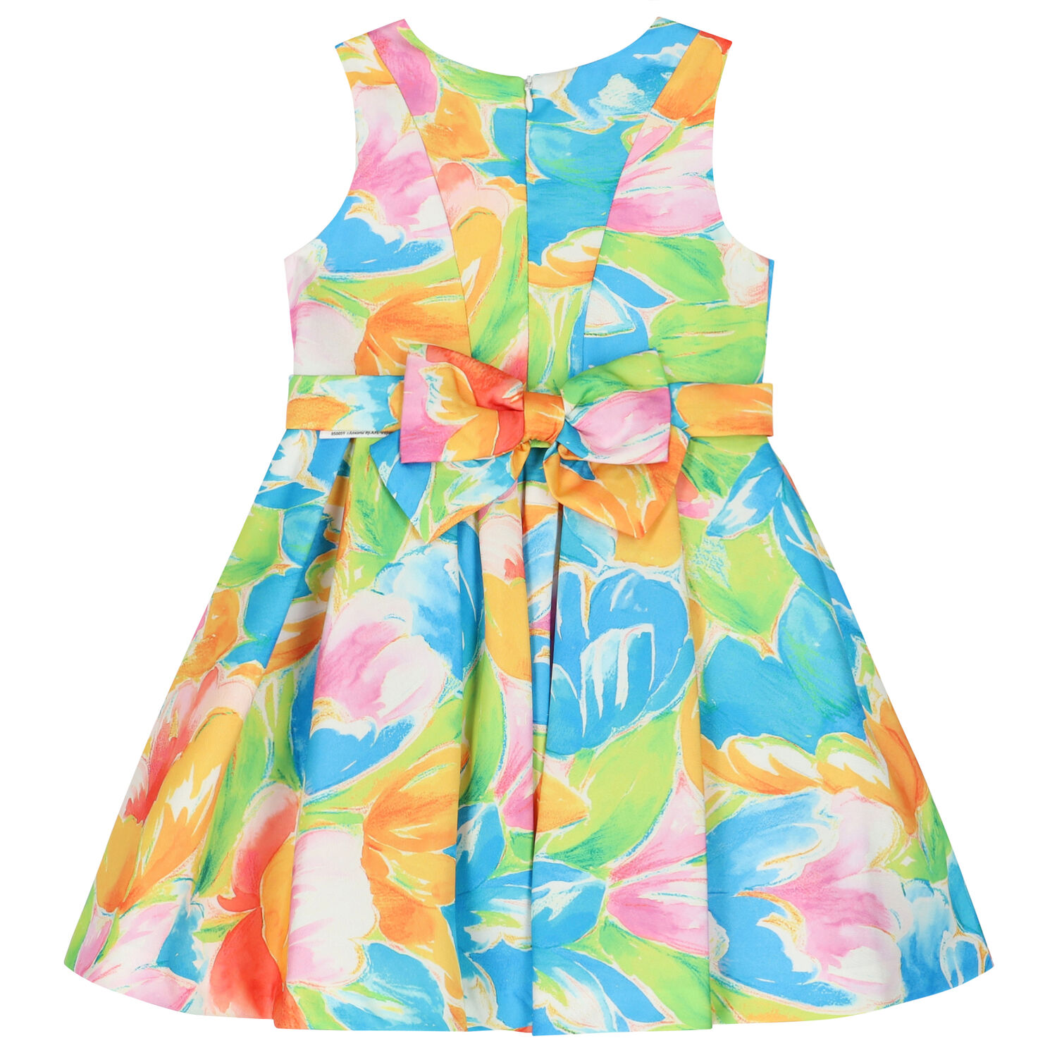 Girls Multi-Colored Floral Dress, 1, hi-res