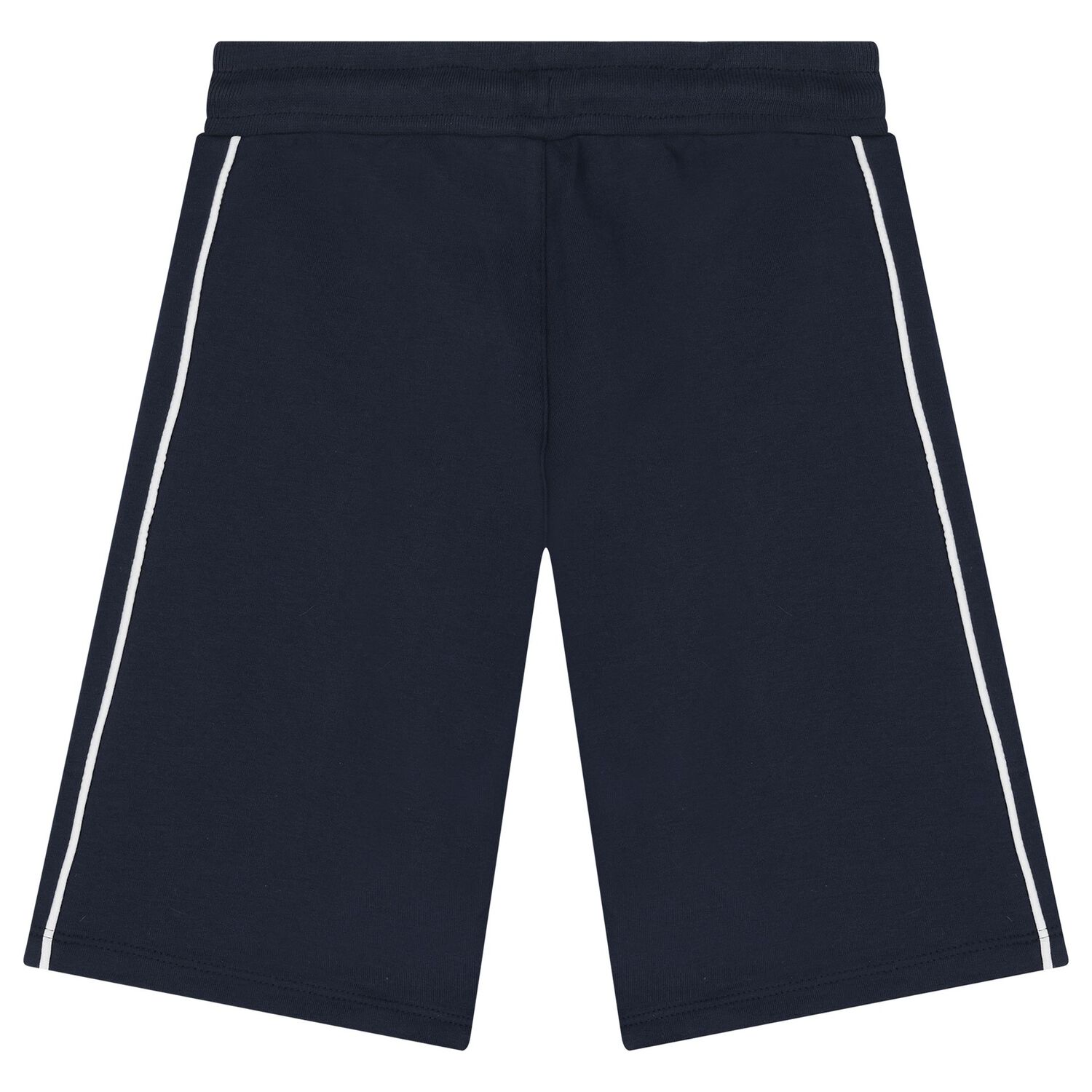 Boys Navy Blue Logo Shorts, 2, hi-res