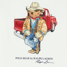 Boys White Polo Bear T-Shirt, 1, hi-res
