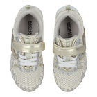 Girls Gold Logo Trainers, 1, hi-res