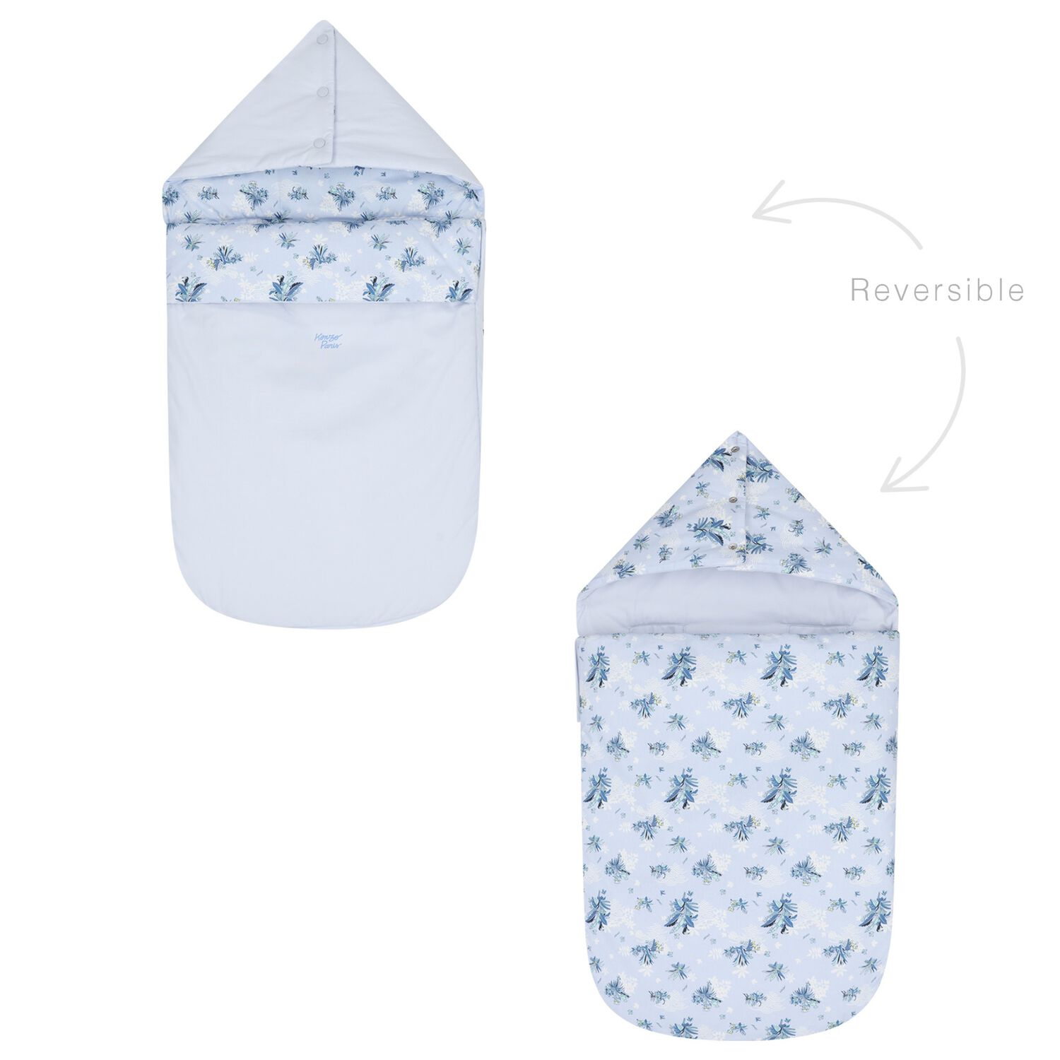 Blue Logo Reversible Baby Nest, 2, hi-res