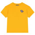 Boys Yellow Fish Logo T-Shirt, 1, hi-res
