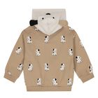 Younger Boys Beige, Ivory & Black Tracksuit ( 3 Piece ), 1, hi-res