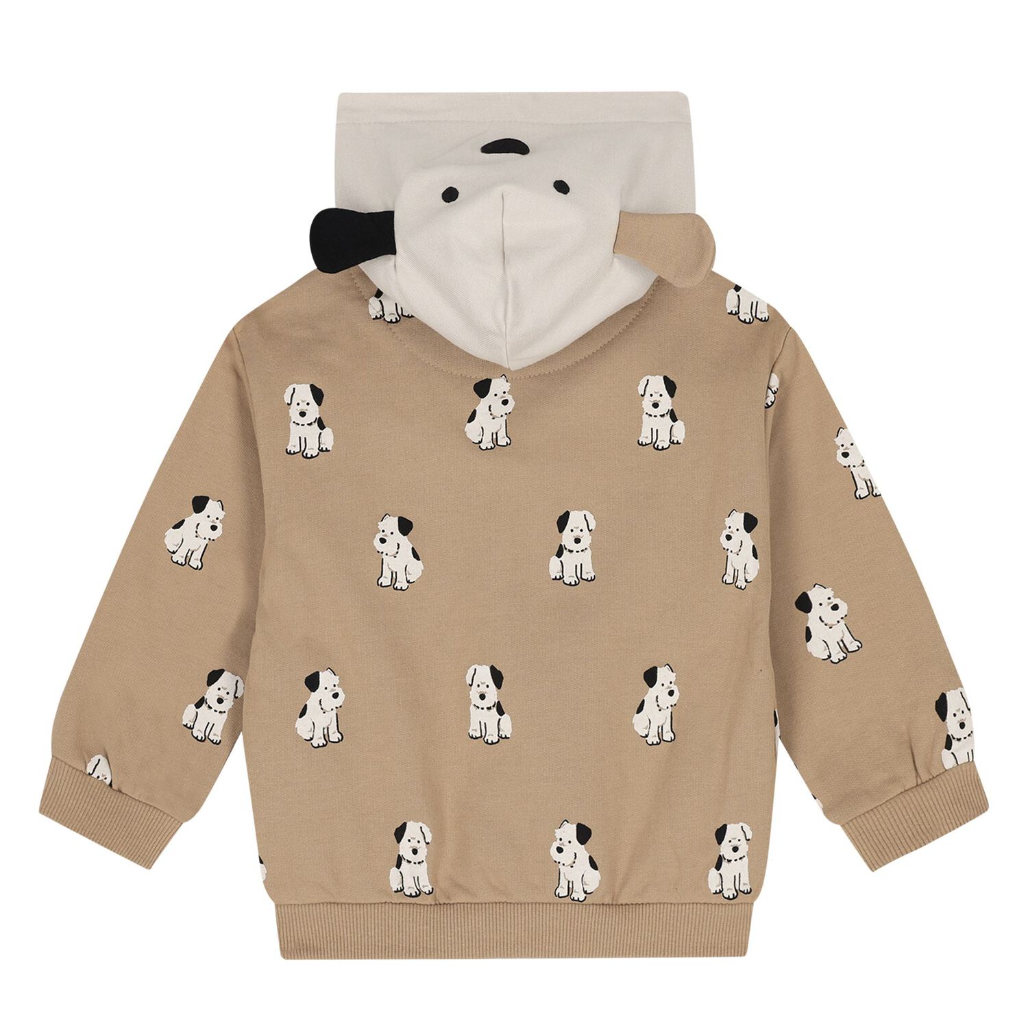 Younger Boys Beige, Ivory & Black Tracksuit ( 3 Piece ), 1, hi-res