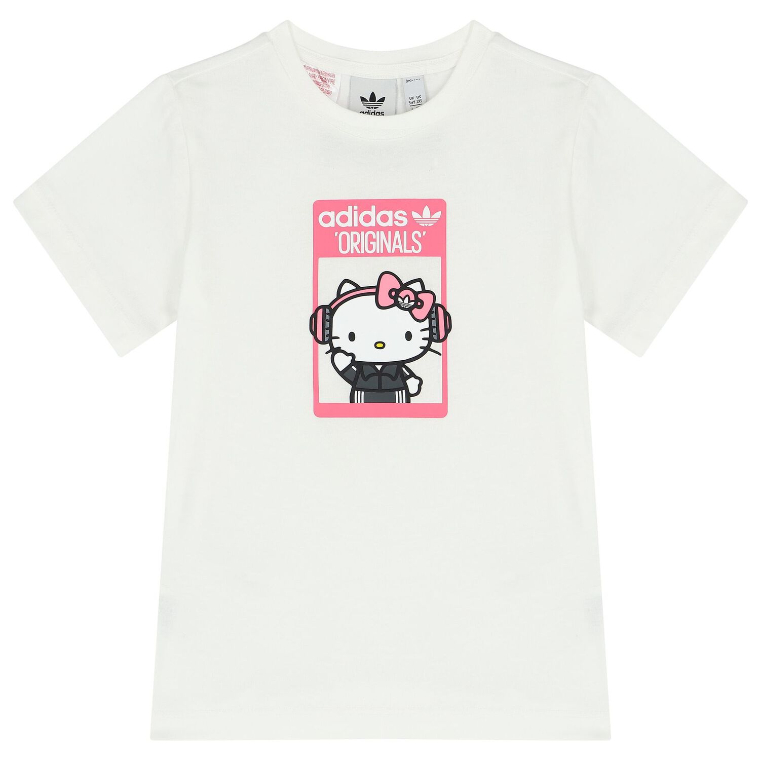 White & Grey Hello Kitty Shorts Set, 1, hi-res