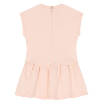 Younger Girls Pink Logo Dress