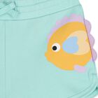 Girls Green Fish Shorts, 1, hi-res