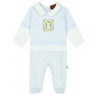Blue Logo Babygrow, 2, hi-res