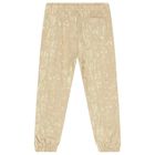 Boys Beige Logo Joggers, 1, hi-res