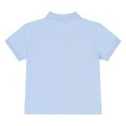 Younger Boys Blue Logo Polo Shirt, 3, hi-res