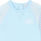 Boys Blue Logo Long Sleeve Top, 1, hi-res
