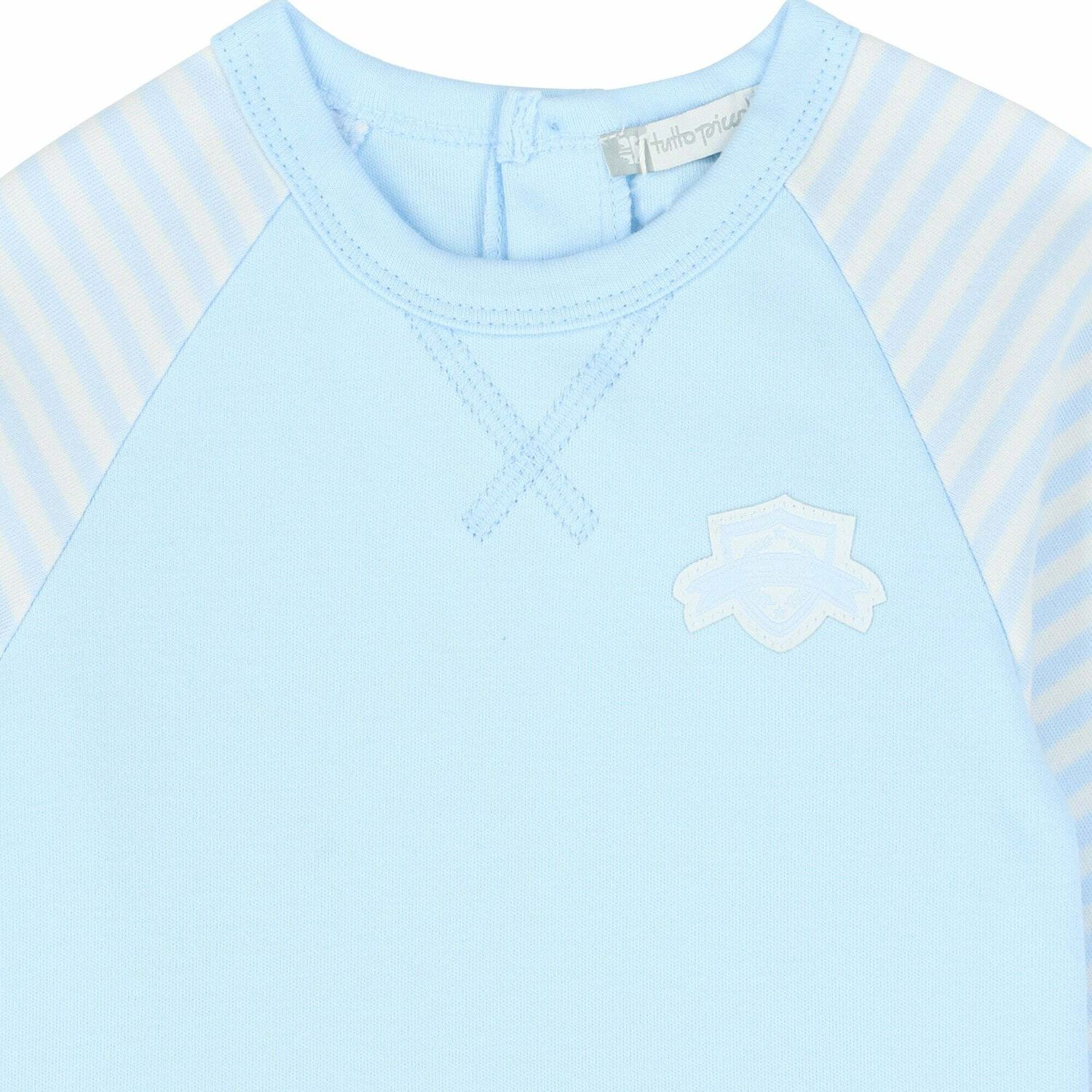 Boys Blue Logo Long Sleeve Top, 1, hi-res image number null