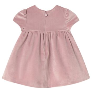 Baby Girls Pink Smocked Dress