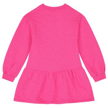 Girls Pink Heart Dress