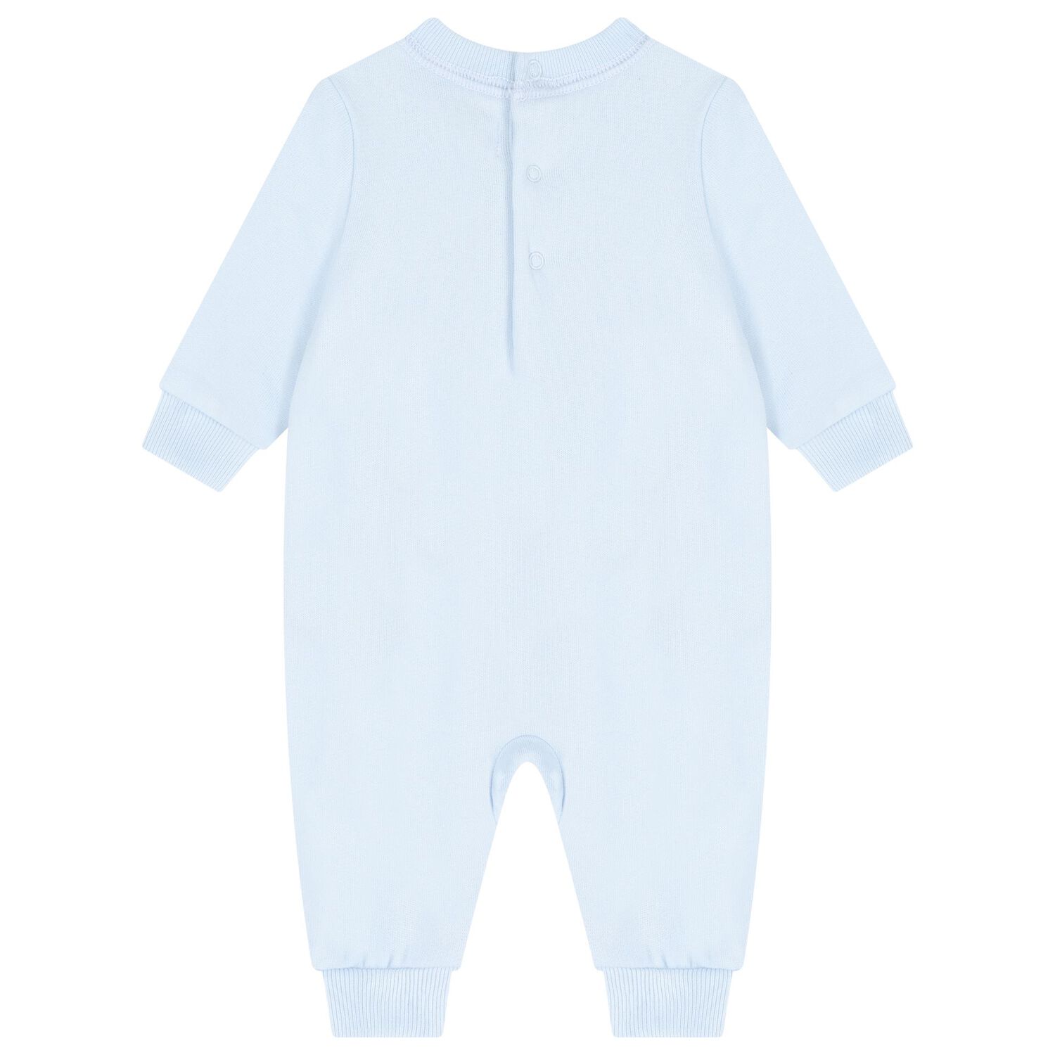 Baby Boys Blue Polo Bear Romper, 1, hi-res