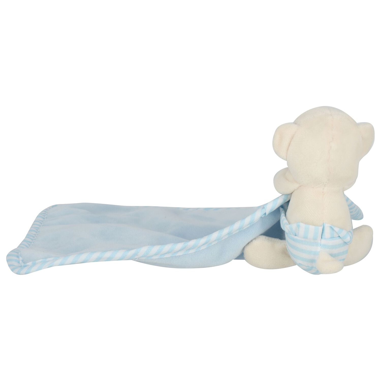 Baby Boys Blue & Beige Teddy Bear Comforter, 2, hi-res