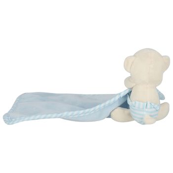 Baby Boys Blue & Beige Teddy Bear Comforter