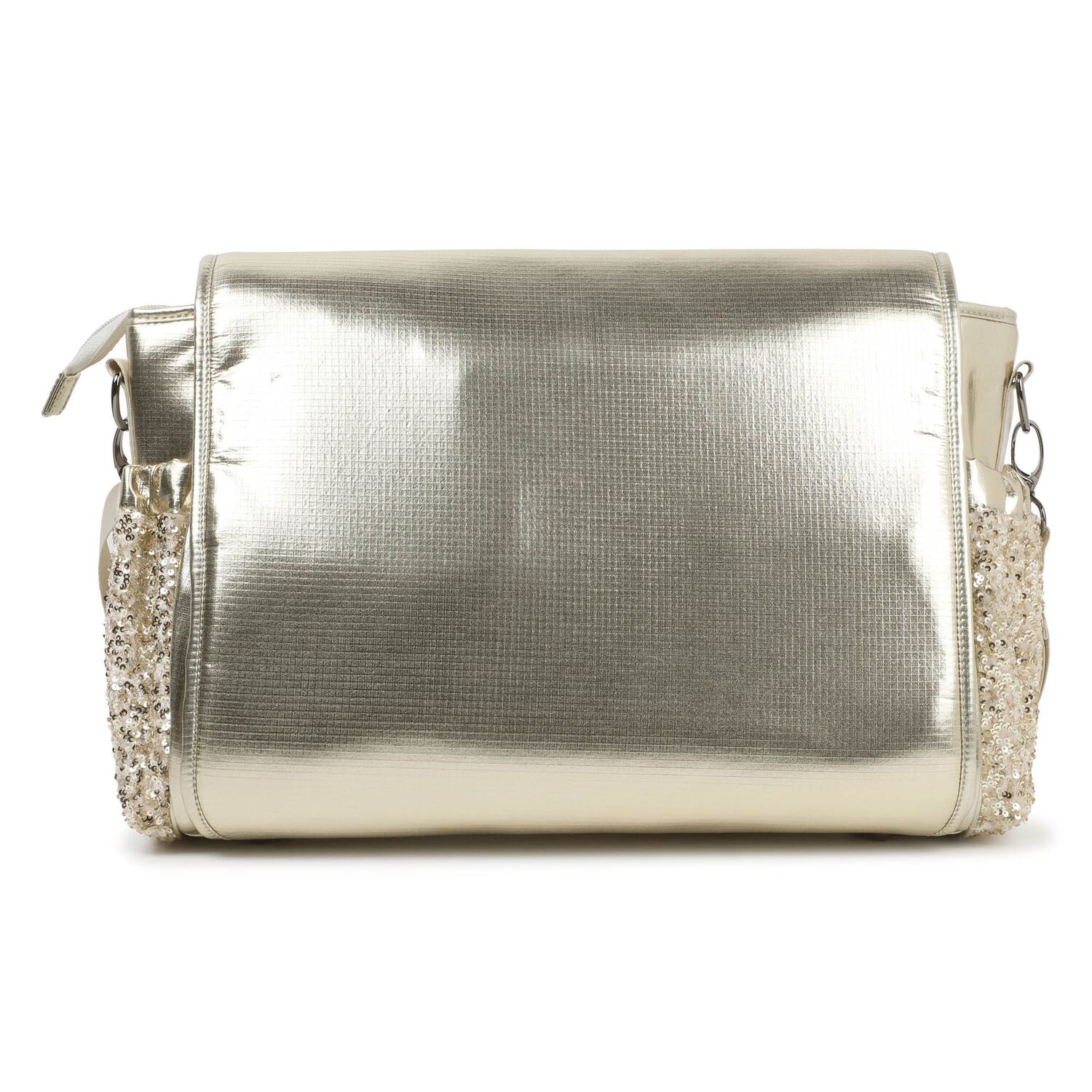 Baby Girls Gold Logo Changing Bag, 1, hi-res