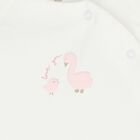 Baby Girls White & Pink 2 Piece Babygrow Set, 2, hi-res