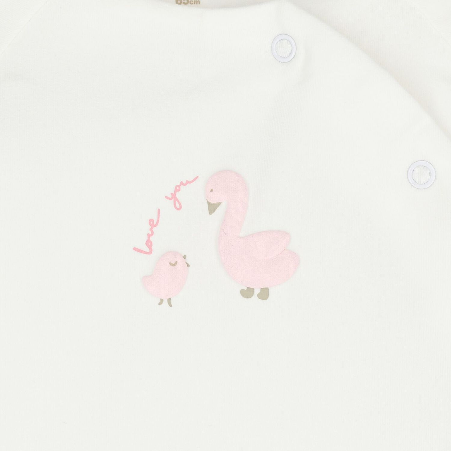 Baby Girls White & Pink 2 Piece Babygrow Set, 2, hi-res