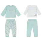 Baby Boys Green & White Tracksuits ( 2-Pack ), 1, hi-res