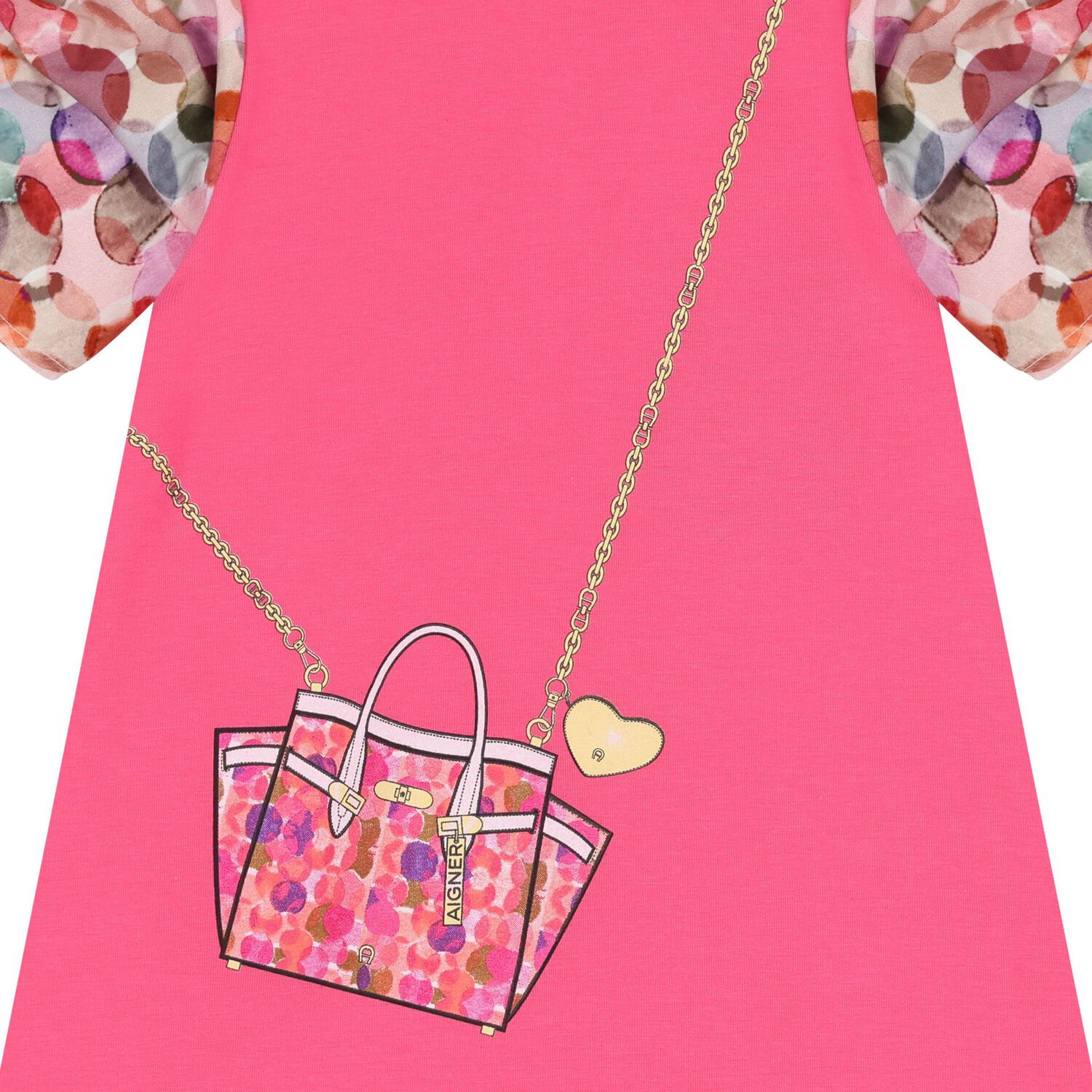 Younger Girls Pink Crossbody Bag Dress, 2, hi-res