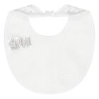 White & Grey Giraffe Baby Bib, 1, hi-res