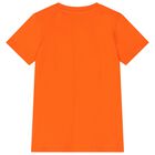Boys Orange Logo T-Shirt, 1, hi-res
