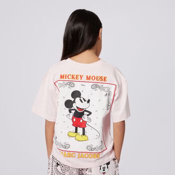Girls Pink Logo Disney T-Shirt