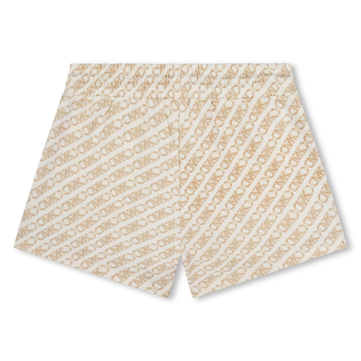 Girls Beige Logo Shorts, 1, hi-res image number null