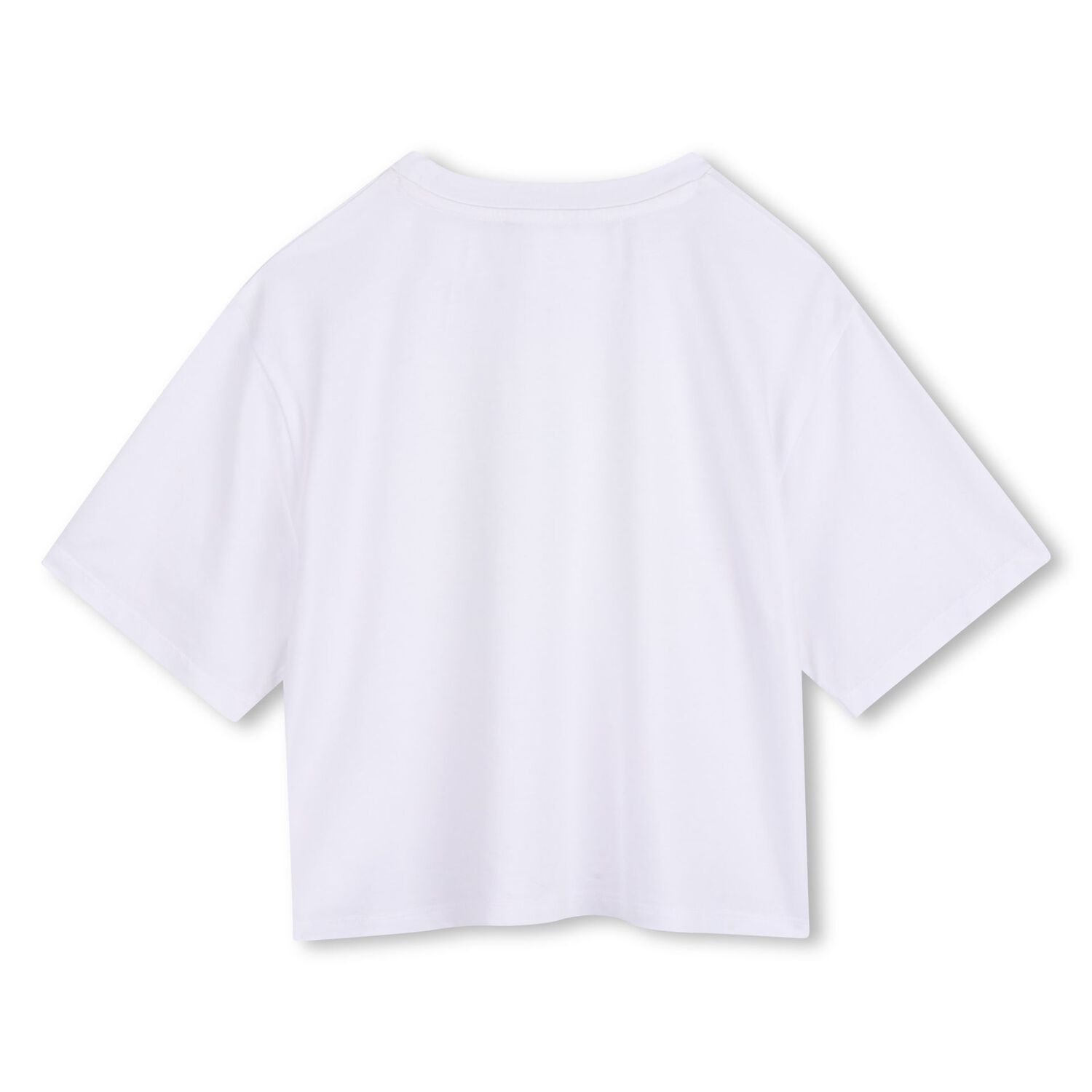 Girls White Logo T-Shirt, 1, hi-res