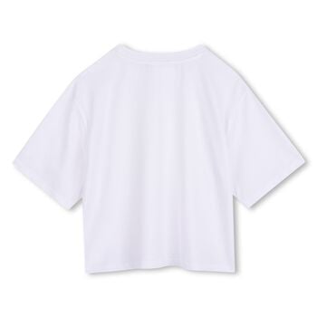 Girls White Logo T-Shirt