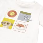 Younger Boys Ivory Jungle T-Shirt, 1, hi-res