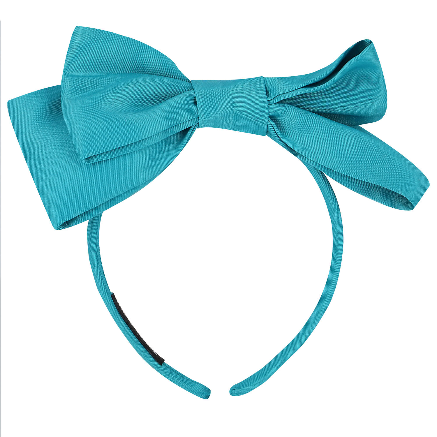 Girls Turquoise Bow Headband, 5, hi-res