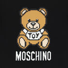Girls Black Teddy Logo T-Shirt, 1, hi-res