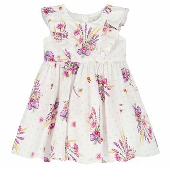 Baby Girls White Floral Dress