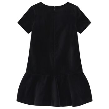 Girls Black Logo Dress