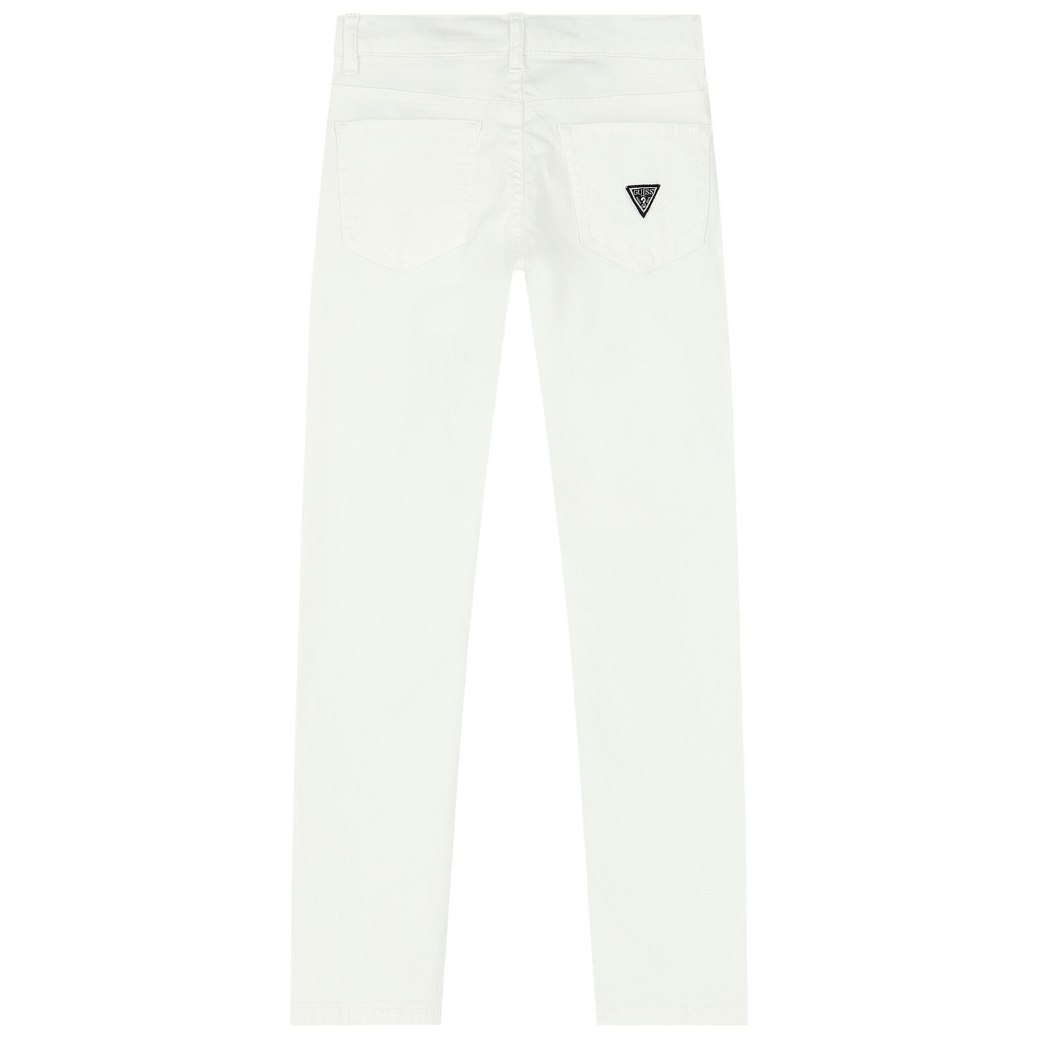 Boys White Logo Jeans, 2, hi-res