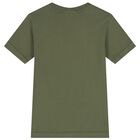 Boys Khaki Green Logo T-Shirt, 2, hi-res