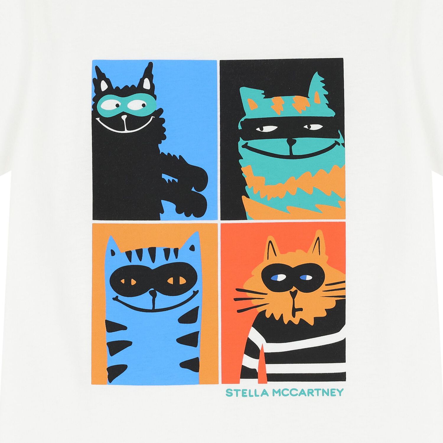Boys Ivory Cat T-Shirt, 1, hi-res