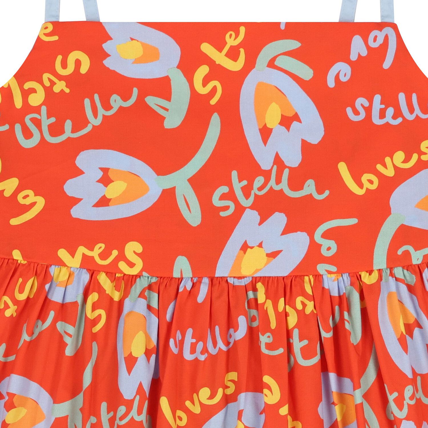 Girls Red Tiered Dress, 1, hi-res