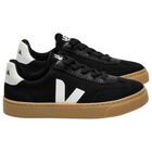 Black Logo Canvas Trainers, 1, hi-res