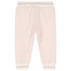 Younger Girls Pink Logo Jogger, 1, hi-res