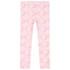Girls Pink Bow Leggings Set, 1, hi-res