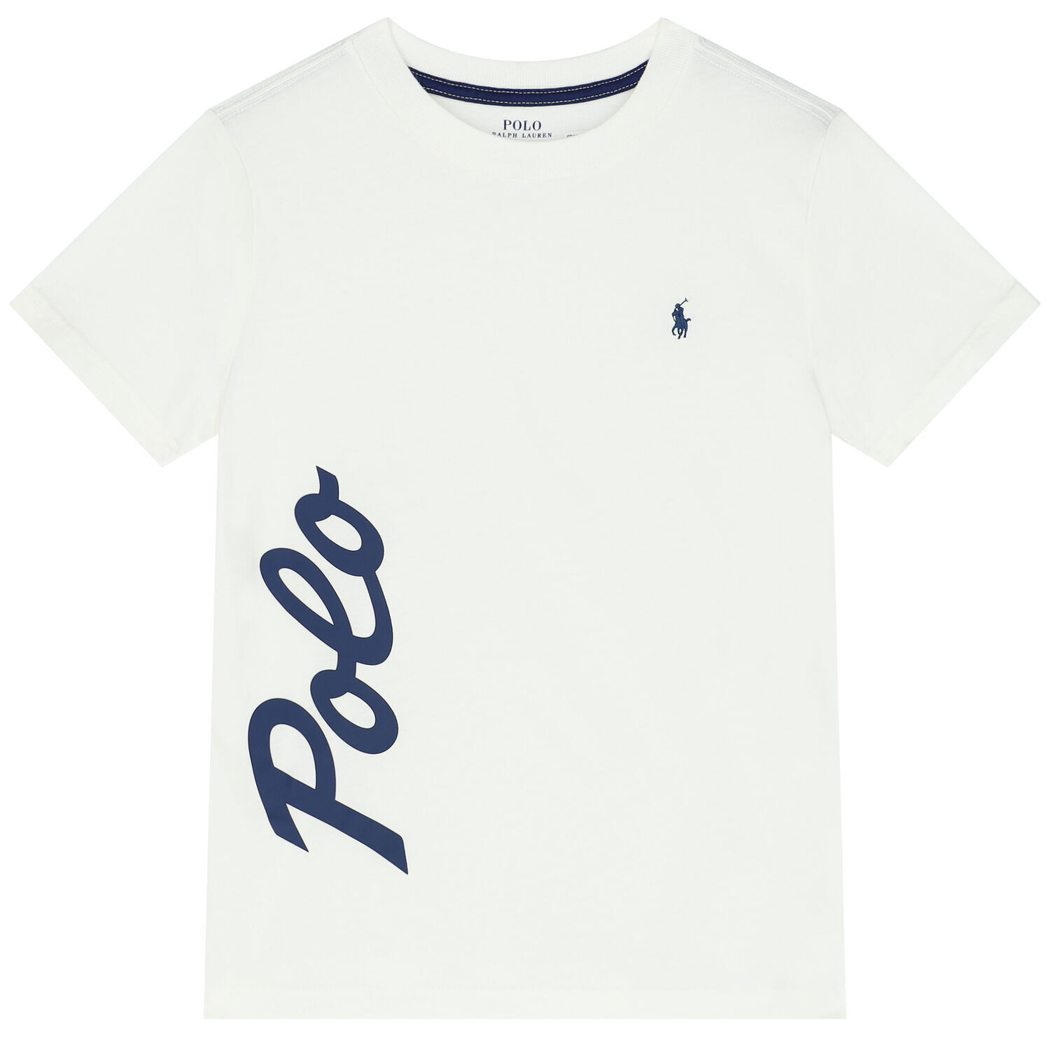 Boys White Logo T-Shirt, 1, hi-res