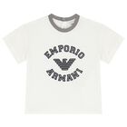 Younger Boys Ivory Logo T-Shirt, 1, hi-res