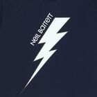 Boys Navy Thunderbolt Logo T-Shirt, 3, hi-res