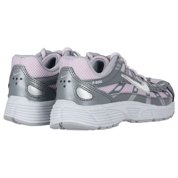 Girls Grey & Pink P-6000 Trainers